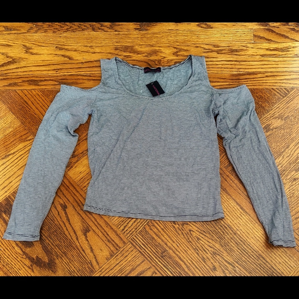 Material Girl no shoulder long sleeve